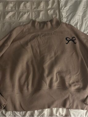 wild fable Beige Mock Neck Sweater
